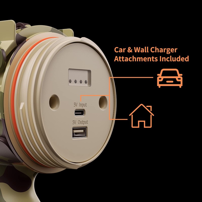 BUYSIGHT Rechargeable Spotlight Flashlight,1000000 LMS Hand held Spot Lights IP67