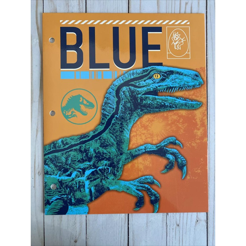 Universal Studios Jurassic Park World 2 Folders + Spiral Notebook