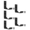 Fuxxer® 5 x Folding Multi-Purpose Hooks, Wardrobe Hooks, 75 x