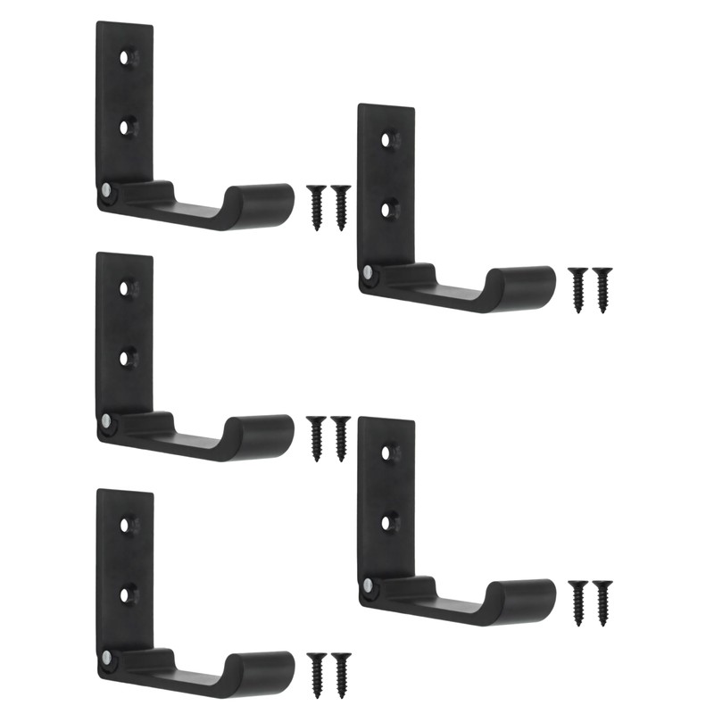 Fuxxer® 5 x Folding Multi-Purpose Hooks, Wardrobe Hooks, 75 x