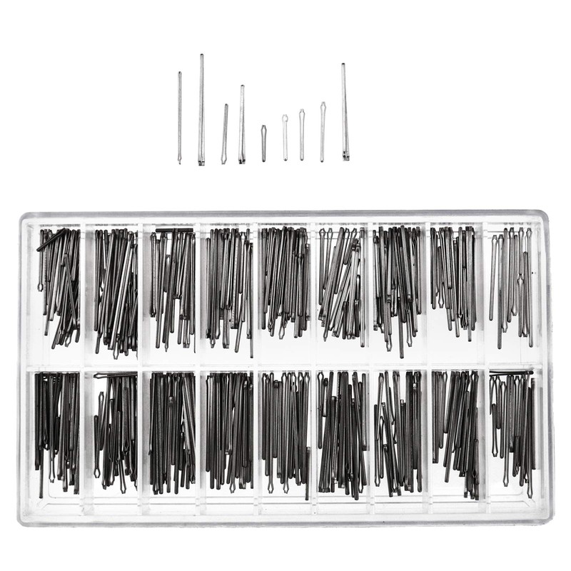 360Pcs 8-25mm Watch Band Bracelet Strap Link Slit Pin Spring