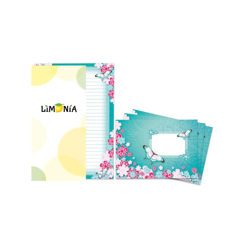 Limonia Letter Paper Set of 2 Writing Pads for Girls