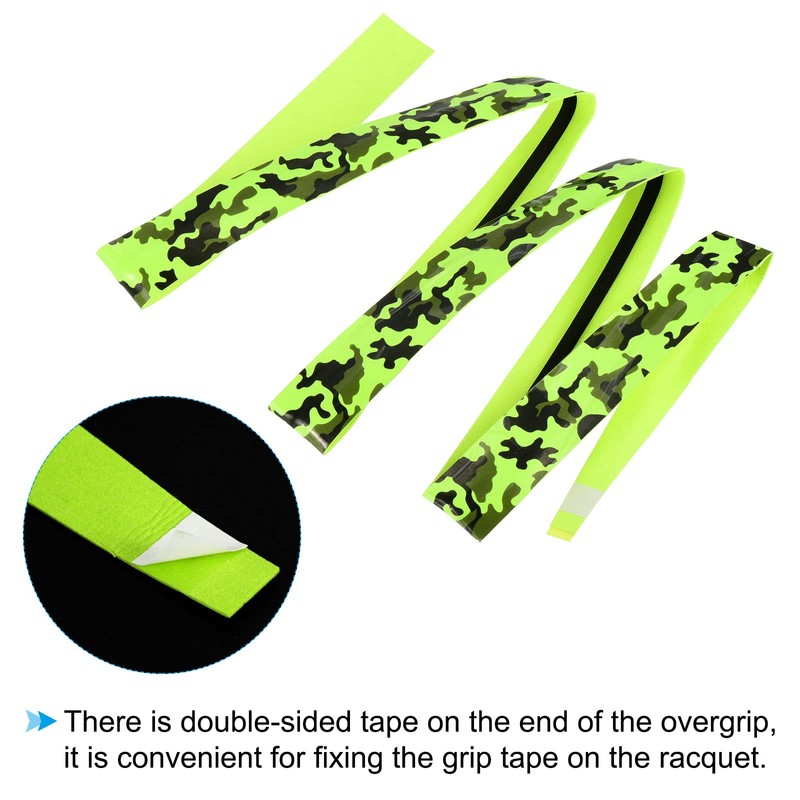 PATIKIL Racket Overgrip with Damping Ridges, 2 Pack PU Grip