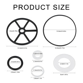 Gosknor 6pcs Pool Filter Spider Gasket Kit, Rubber Spider Gasket Valve O Ring Compatible with Hayward Vari-Flo Valves SP0710T and SPX0710CA