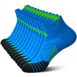 Low Cut Compression Socks for Men and Women, No Show Ankle Running Socks with Arch Support for Plantar Fasciitis, Cyling, Athletic, Flight, Travel, Nurses