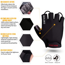 boildeg Unisex Cycling Gloves, Non-Slip & Shock-Absorbing Mountain Bike Gloves, Turn Signal Gloves