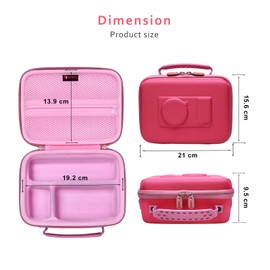 XANAD Case for Sony Alpha ZV-E10 ZV-E10L Digital Camera with Bluetooth Handle Carry Case, pink, travel bag