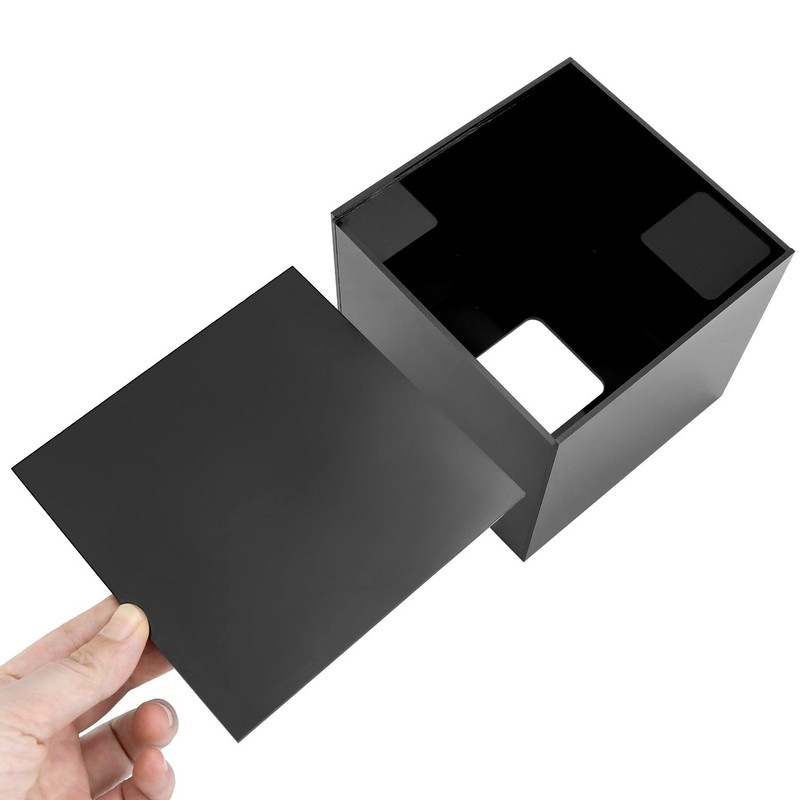 QWORK® Modern Acrylic Tissue Box Cover 14 * 14 *
