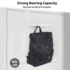 Optish White Aluminum Over The Door Hooks, 12 Coat Hooks,