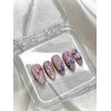 Pink Butterfly Nail Tips - Short Oval / 핑크나비 네일팁