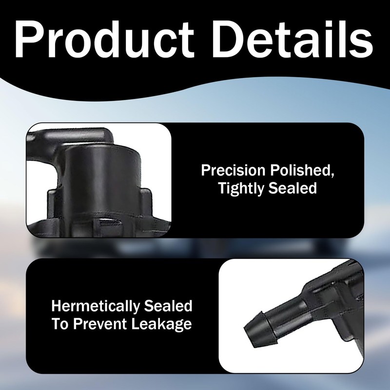 2Pcs Windscreen Washer Wiper Nozzle Check Valve 3 Way Car