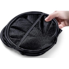 Laundry Hamper, 2Pack Large 58Liters Pop-Up Laundry Hamper, Foldable Mesh Hamper with Carry Handles for Clothes and Toys Storage (Black)