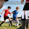 2 Pairs Football Shin Pad Sleeves with Pocket Holding Shin