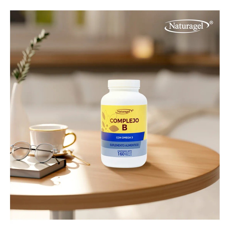 Complejo B + Omega 3 | 160 Softgels | Naturagel
