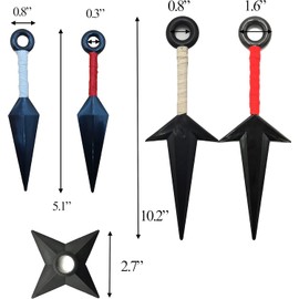 Kunai Ninja Cosplay, Props Ninja Themed Costume, Plastic, Cosplay Accessories Kunai Set, Black