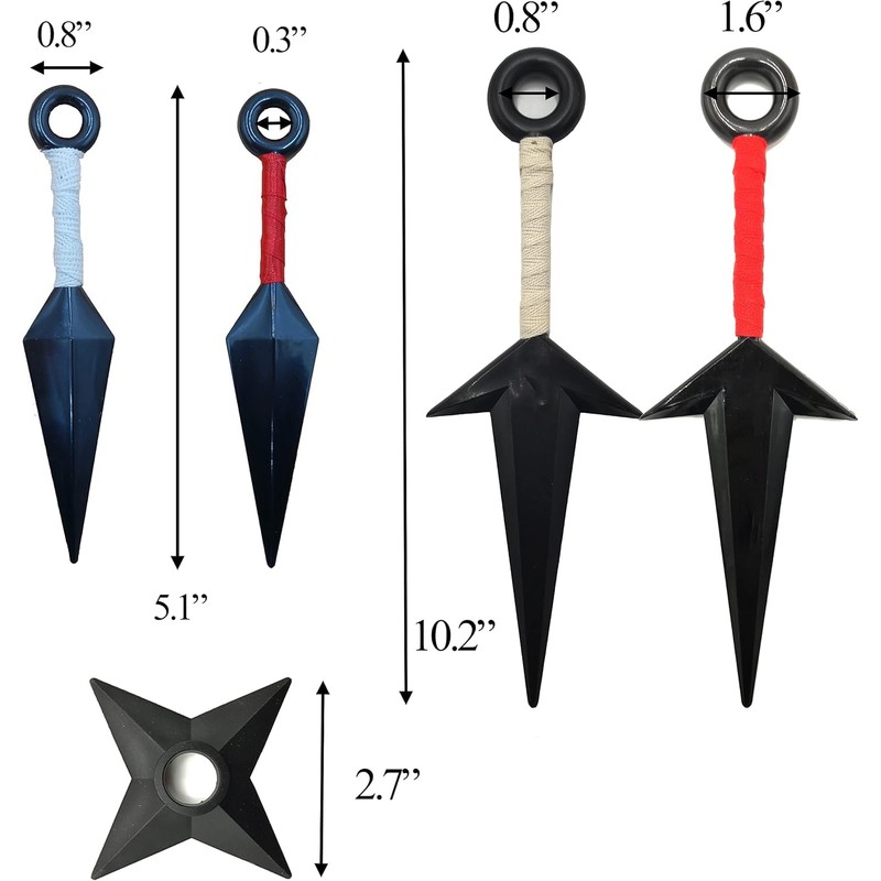 Kunai Ninja Cosplay, Props Ninja Themed Costume, Plastic, Cosplay Accessories