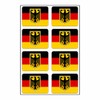 Set of 8 Sticker Germany Federal Eagle Flags Set |