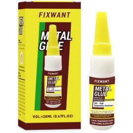 FIXWANT 180℃ High-Temperature Resistant Metal Mutual Bonding Copper Aluminum Alloy Zinc Alloy Electroplated Gold Iron Super Glue 20ML (1)