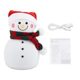 Cute Animal Shape Silicone Multi color LED Rechargeable Night Lamp Mini Reading Light (Red)