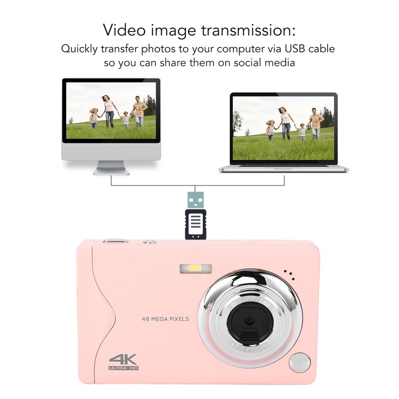 Digital Camera 4K Video 48MP Photo Auto Focus 3 Inch