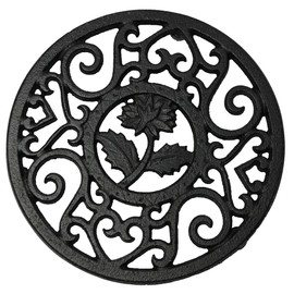 Nambu Ironware Trivet Pot Bed Cast Iron Teapot Rest Kitchen Pot Bed Cooking Utensil Flower Type