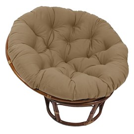 Blazing Needles Twill Papasan Cushion, 44" x 6" x 44", Toffee