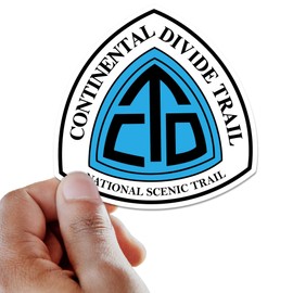 Continental Divide Trail Sign Sticker - Rocky Mountains Classic Vintage Sign - Motorcycle, RV, Road Trip Vinyl Decal for Travel, Overland, Wander, Camping & Hiking