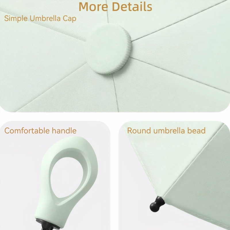 Maizoon Mini Five-fold 6 Ribs Portable UPF50+ Sunshade Pocket Umbrella
