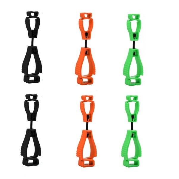 Naisfei 6 PCS Glove Clips, Anti-loss Waist Buckle Clip, Work