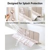 23 Inch Silicone Sink Splash Guard - Kitchen Sink Water