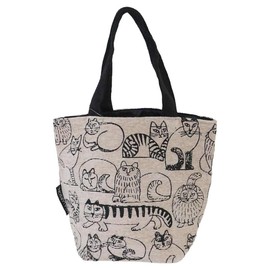 Marushin Mini Bag, Lisa Larson Cat Bag 6905013400, Approx. H 10.2 x W 12.6 x D 5.9 inches (26 x 32 x 15 cm) (not including handle)