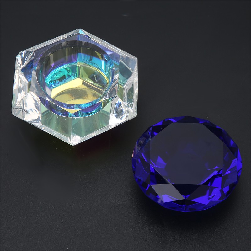 Nail Art Acrylic Liquid Powder Bowl Dish Portable Nail Liquid