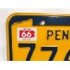 1966 Pennsylvania License Plate Registration Sticker, YOM, PA, Tag