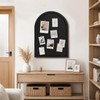 VABAMNA Arched Felt Bulletin Board 24" x 18", Grooved Edge