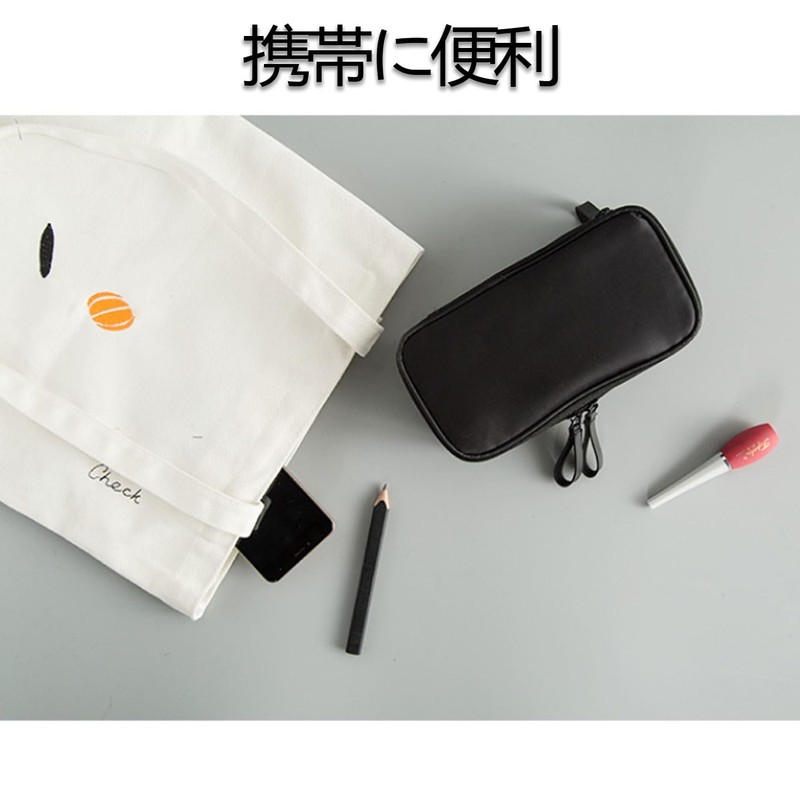Ginhkok Makeup Pouch, Large Capacity, Dividers, Small Items, Pouch, Cosmetic