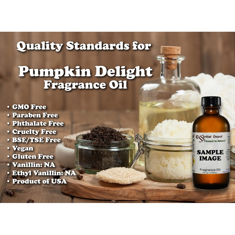 Pumpkin Delight Fragrance Oil - 4 oz - Supplied in