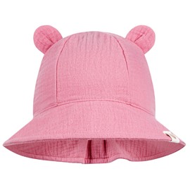 Smarilla Summer Hat Summer Hat Children's Hat Fishing Hat Boys Girls Baby Hat Muslin, antique pink