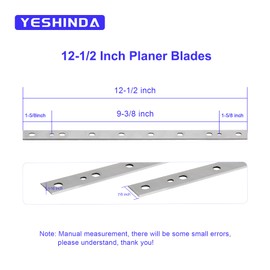 12-1/2 Inch Planer Blades Fit for DeWalt DW734 Planer, Set of 3 Replacement Planer Knives for DW7342