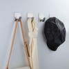 DELITON Adhesive Towel Hooks on Wall: Robe Hooks for Hanging