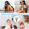 12 Pcs Colorful Curly Straws - Reusable Party Straws for