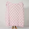 YIRUIO Throw Blanket Checkered Chessboard Fluffy Fuzzy Warmer Comfort Reversible