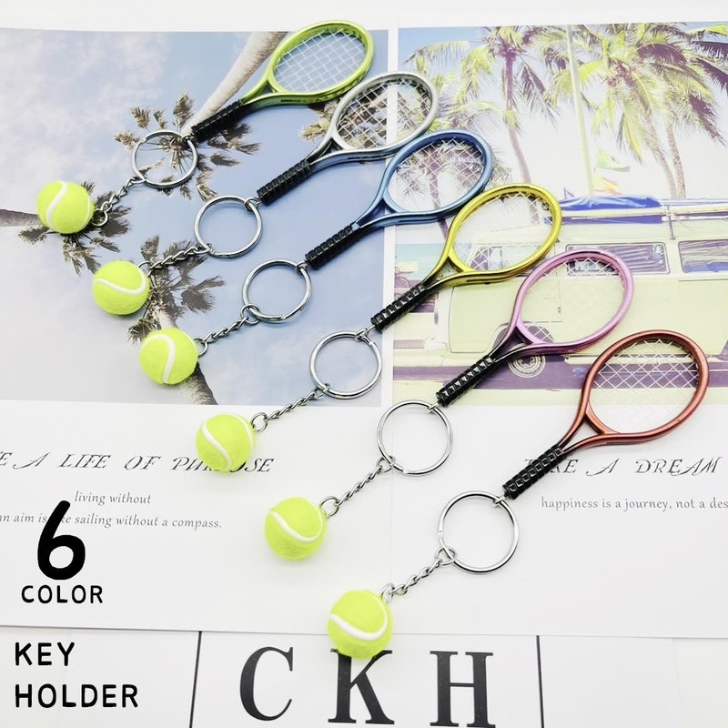 [Plus Nao] プラスナオ キーホルダー キーリング ラケット テニス テニスボール 小物 雑貨