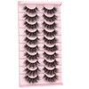 False Eyelashes Dramatic Faux Mink Lashes Wispy Fluffy 19MM Curly