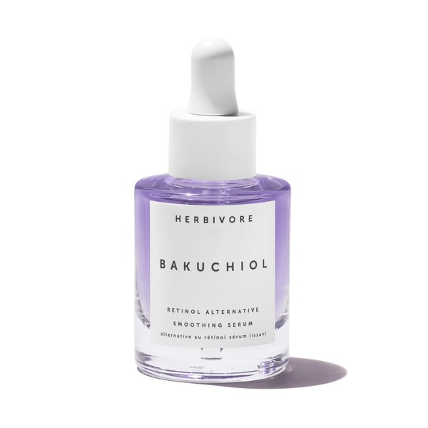 Herbivore Botanicals Bakuchiol Retinol Alternative Smoothing Serum. Hydrate and Reduce Appearance of Fine Lines and Wrinkles 30 mL (1 fl oz)