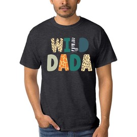 LOTUCY Family Trips Matching Shirts : Wild One Print Tee Safari Animal Theme Parent-Child Outfit