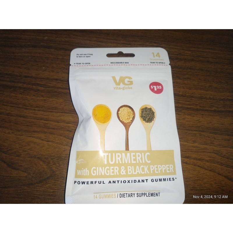 Globe **3 Packs * of Vita- Globe Gummies Turmeric with