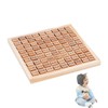 Wooden Multiplication Table - Multiplication Double-Sided Board Educational Game Colorful,Multiplication