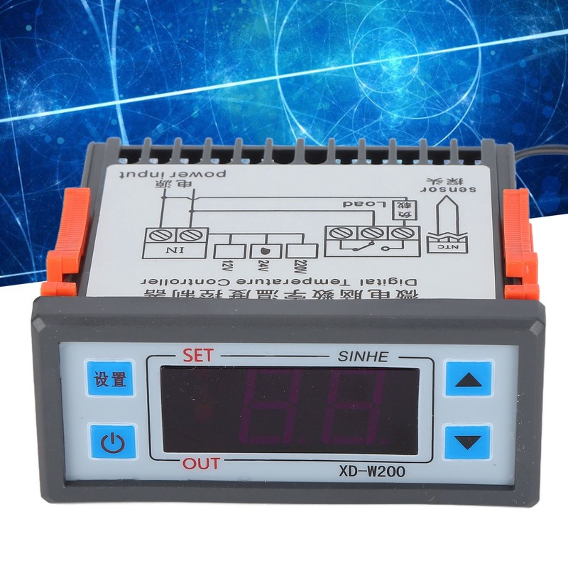 Digital Temperature Controller Intelligent Heating Cooling Control Switch for Homebrewing