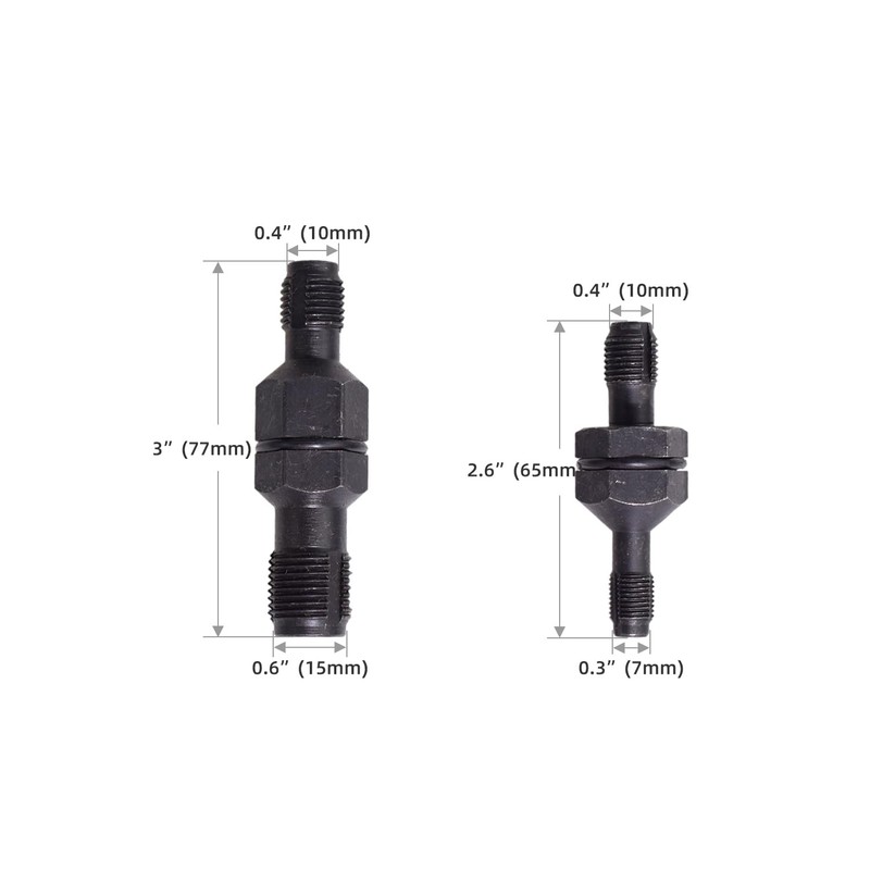 Alltooetools Spark Plug Thread Chaser Tool M10 x 1.0/M12 x