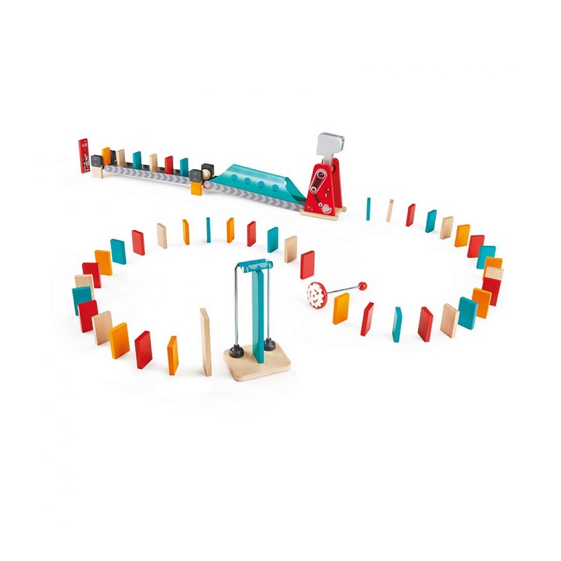 Hape Mighty Hammer Domino | Double -Sided Wooden Ball Domino
